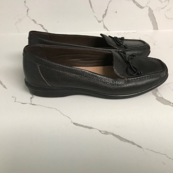 Clarks Soft Cushion Loafers Dark Brown US 6.5 - Picture 2 of 9